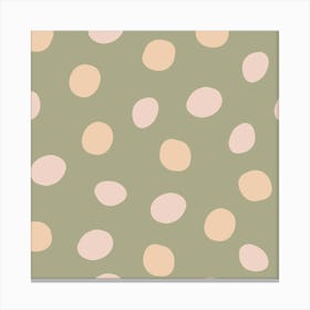 Simple dots boho pattern Canvas Print