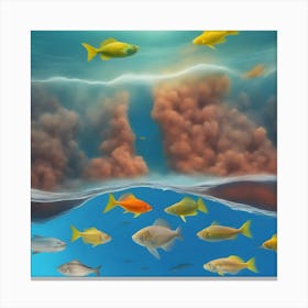 Colorful Fishes In The Ocean Canvas Print