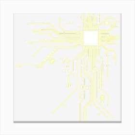 Hot Trend Cpu Processor Circuit Diagram Canvas Print