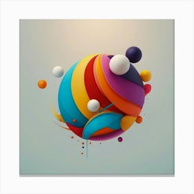Abstract Sphere Canvas Print