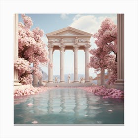 Blossoming Cherry Trees Canvas Print