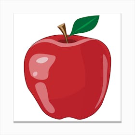 Apple Clipart Canvas Print