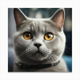 Portrait Of A Cat 3 Canvas Print