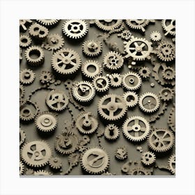 Gears And Gears 11 Canvas Print