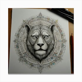 Lion trendy Canvas Print