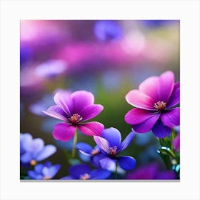 Purple Flowers 2 Canvas Print