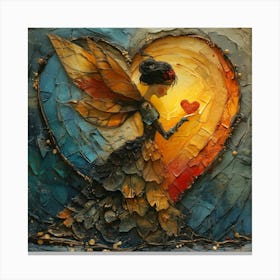 Fairy With A Heart Canvas Print