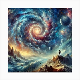 Galaxy Painting Canvas Print