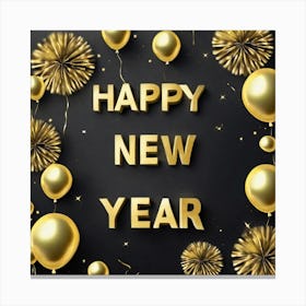 Happy New Year 48 Canvas Print