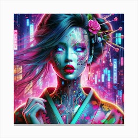 Asian Girl 8 Canvas Print