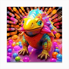 Colorful Lizard Canvas Print