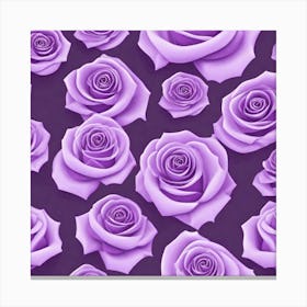 Purple Roses Canvas Print