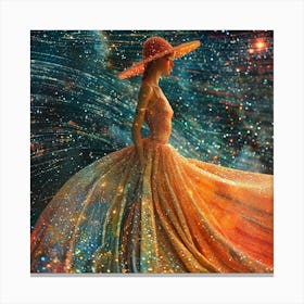 Girl In A Dress Canvas Print