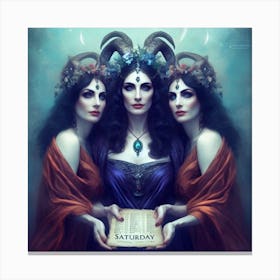 Three Witches 1 Canvas Print