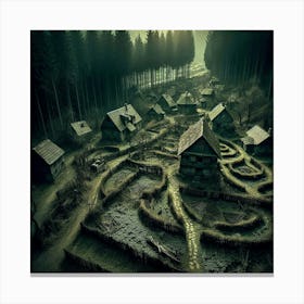 Maze In The Woods Canvas Print