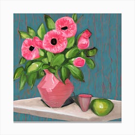 Pink Anemones Canvas Print