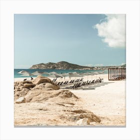 Mexico Resort Square Canvas Print