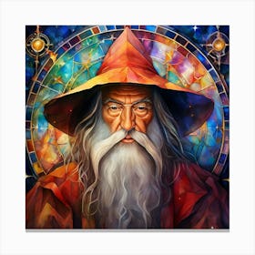 Watercolor Nostradamus French Astrologer Studio Photography Complex Details High Detail Canvas Print