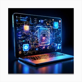 Computer Screen Canvas Print