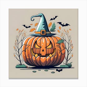 Halloween Pumpkin 3 Canvas Print