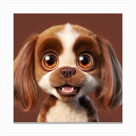 Cute Dog Portrait 1 Canvas Print