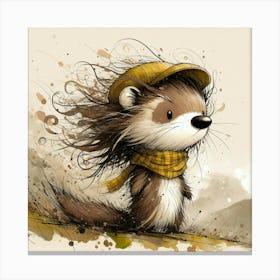 Little Hedgehog Canvas Print