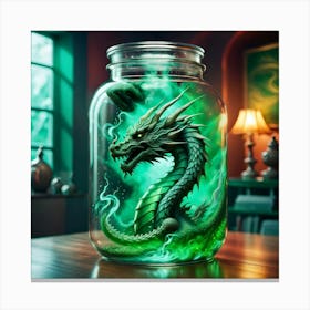 Dragon In A Jar Canvas Print