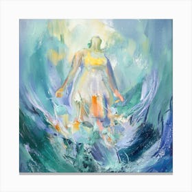 Woman In The Water 6 Canvas Print