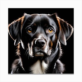 Portrait Of A Dog 3 Canvas Print