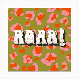 Roar Leopard Canvas Print