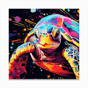 Turtle Painting 11 Canvas Print