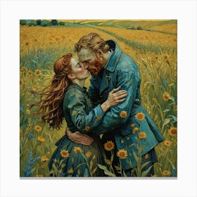 Van Gogh in love Canvas Print