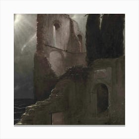 'The Ruins Of A Castle' Canvas Print