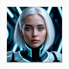 Futuristic Woman 44 Canvas Print