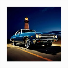 Car Elder Eve Studio 70s Fast Lighthouse Secure Tire Success Status Potent America Repa (5) Canvas Print