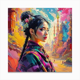 Chinese Woman Canvas Print