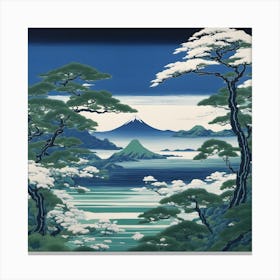 Japanese Coastline Canvas Print