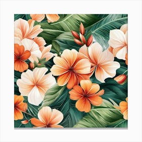 Hibiscus Wallpaper Canvas Print