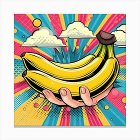 Pop Bananas Canvas Print