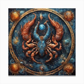 Scorpio, the Scorpion Canvas Print