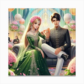 Islamic Wedding 2 Canvas Print