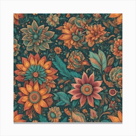 Floral Pattern 22 Canvas Print