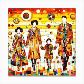 Family Day Canada Honored - Family Unity Canvas Print