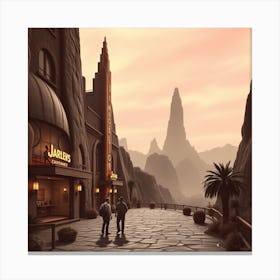 City In The Desert Canvas Print