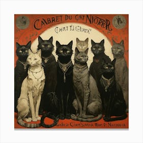 Cabaret Du Cat Noir Canvas Print