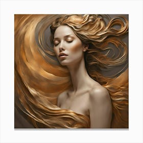 Golden Haired Woman Canvas Print