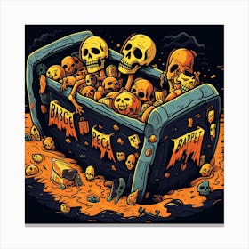 Halloween Skulls Canvas Print