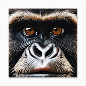 Portrait Of A Gorilla Canvas Print