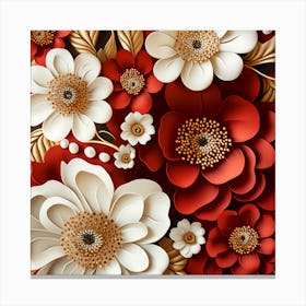 Paper Flowers 4 Canvas Print