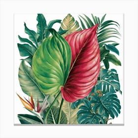 Tropical Leaves 2 Canvas Print